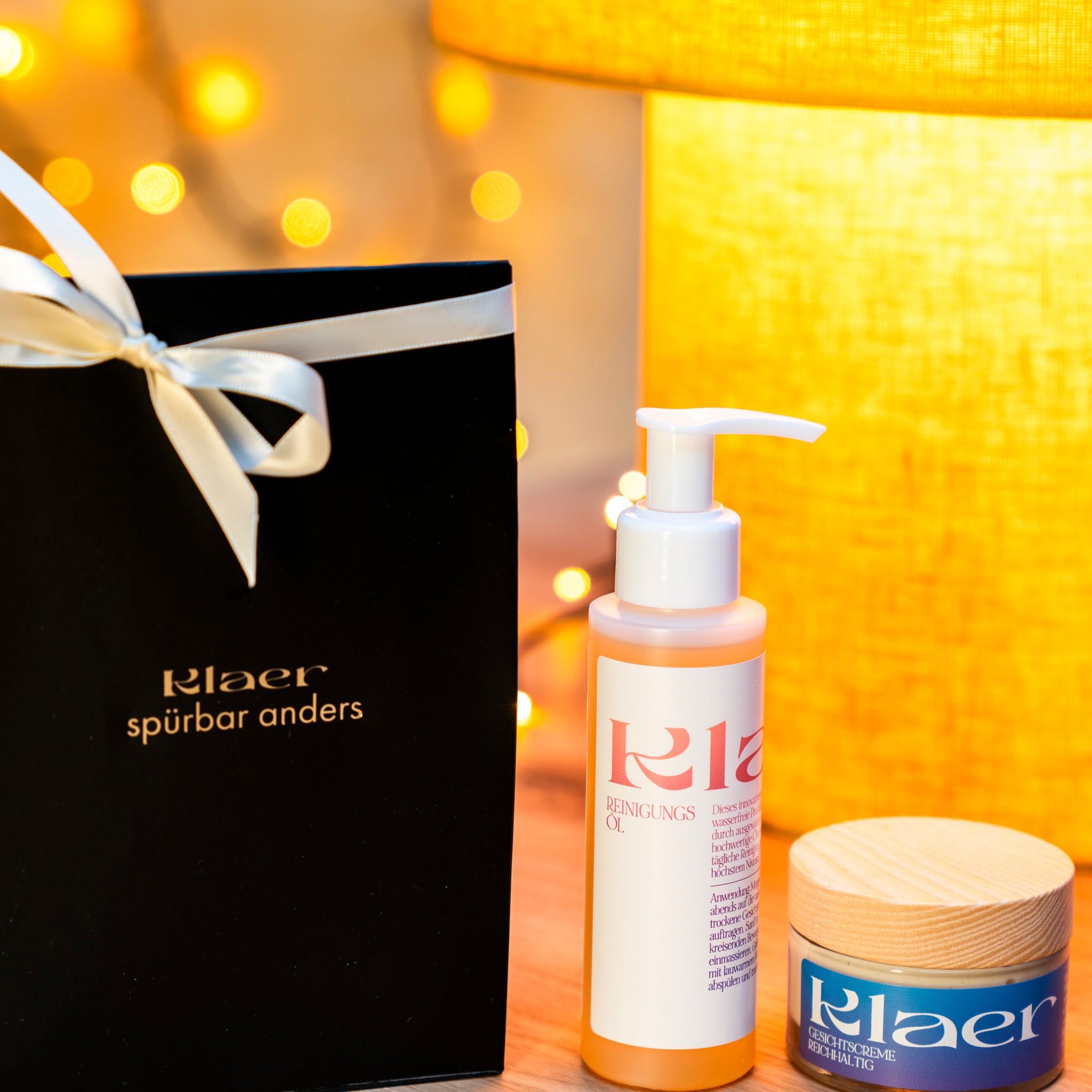 Geschenkset Winterzeit - Reinigungsöl + Gesichtscreme reichhaltig